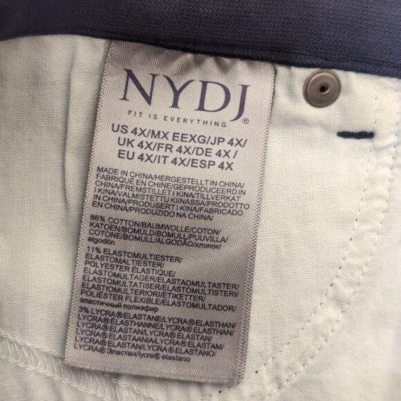 NYDJ Relaxed Flare Ankle Jeans Lift Tuck Slimming Technology Waist Match Genesis - Picture 15 of 16